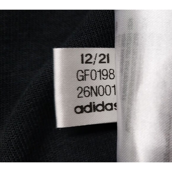 Adidas Men Medium Track Jacket Zip Up Black White Stripe Athletic Leisure Casual - Picture 13 of 14